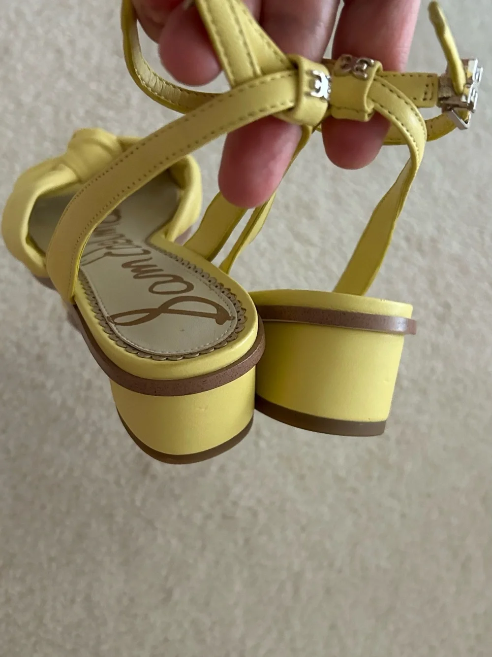 Sam Edelman Lemon Knot Front Ankle-Strap Heels. Size 6 1/2 - Picture 8 of 9